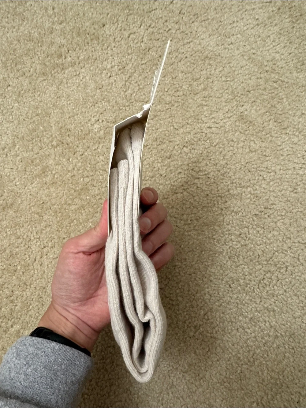 Vuori Half Crew Socks in Salt Heather